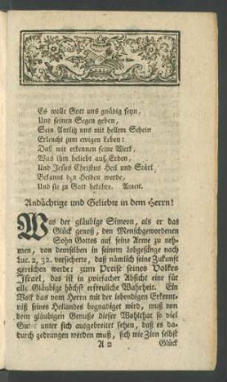 Andächtige und Geliebte in dem Herrn!