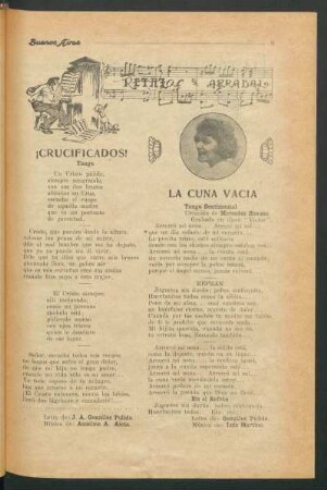La cuna vacía : Tango sentimental. Creación de Mercedes Simone. Grabado en disco "Victor"