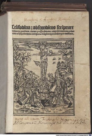 Celifodina : absconditos scripture thesauros pandens