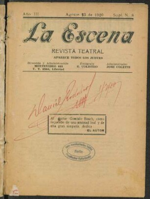 Palabra de casamiento : pieza en tres episodios
