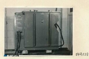 Schaltschrank für Stromversorgung ; Foto 1954
