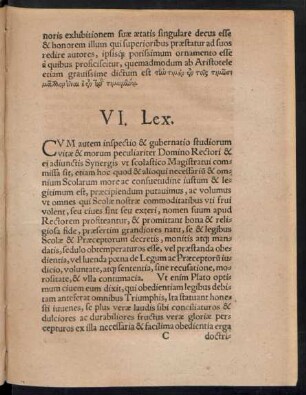 VI. Lex.