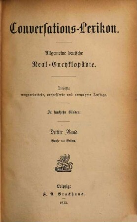 Brockhaus' Conversations-Lexicon : Vollständig in 15 Bänden, 3