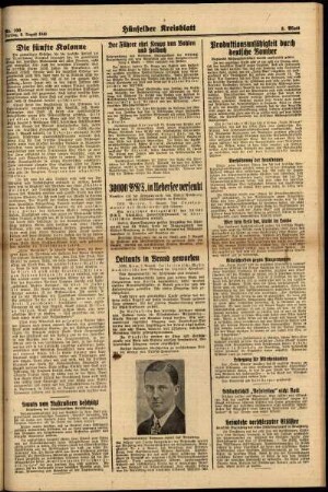 Zweite Ausgabe vom Freitag, den 09. August 1940.