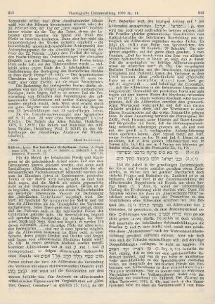 243-245 [Rezension] Gábor, Ignaz, Der hebräische Urrhythmus