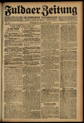 Ausgabe vom Mittwoch, den 21. Februar 1917.