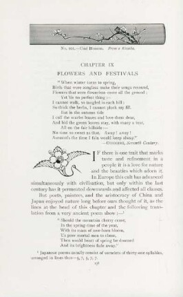 Chapter IX. Flowers and festivals