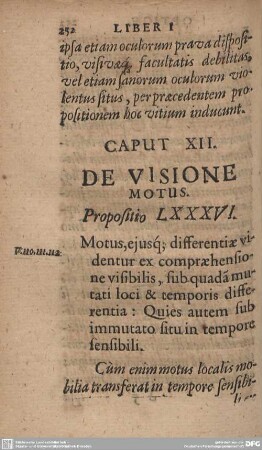 Caput XII. De Visione Motus.