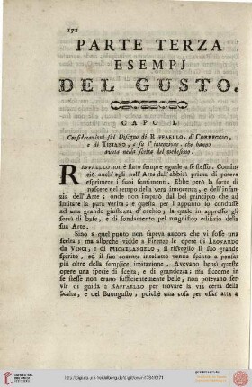 III. Esempj del gusto