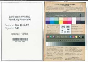 Entnazifizierung Hertha Brester , geb. 20.07.1901 (Lehrerin)