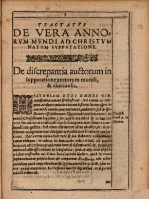 Eliae Revsneri Leorini ... Commentariolvm De Vera Annorvm Mvndi Ad Natvm Christvm Svppvtatione : Chronologiae In Isagoge Historica Observatae Solidas Continens Demonstrationes