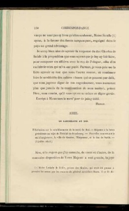 XXII. Le Landgrave au Roi (5 juillet 1603)