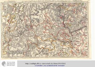 Exactissima Totius Vederoviae Late Sumtae Tabula : Cujus Pars Prima Est Vederovia Stricte Sic Dicta Versus Meridiem; Altera Vero Vestrovaldia Ad Septentrionem Sita In IV. Mappis Geogr. Proposita Cum Adiac. Regionibus. ; Cum Plurim. Privil. / delineata à W. C. Buna V. D. M. Gravé par A. Reinhardt, à Francfort sur le Mayn