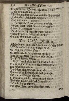 Der CXV. Psalm 115. - Der CXXVI. Psalm 126.