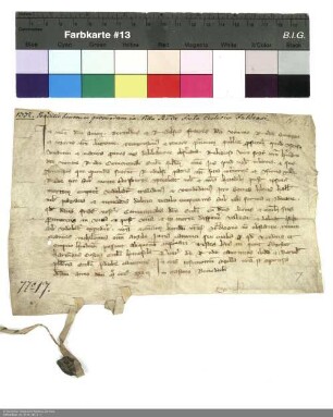 Berthold und Rudolf von Rode übertragen ihrem Bruder Hermann, Konventuale zu Fulda, Güter bei dem Dorf (Rode)