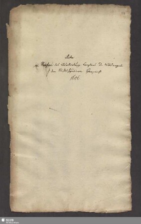 [Acta in dem Injurienprocess des Quedlinburgischen Canzlers Christian Wildvogel gegen den Stadtsyndicus zu Northausen Joh. Wilh. Harprecht. 1686.]