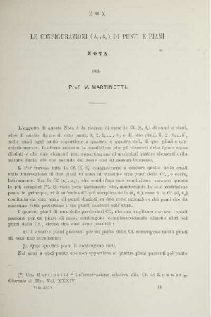 Le Configurazioni (...) di punti e Piani.