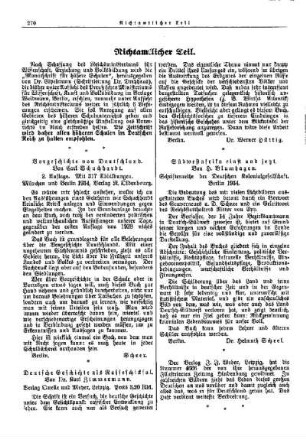 Vorgeschichte von Deutschland : [Nichtamtlicher Teil]