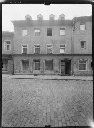 Pirna-Altstadt, Schmiedestraße 17. Wohnhaus (18. Jh.). Straßenfront
