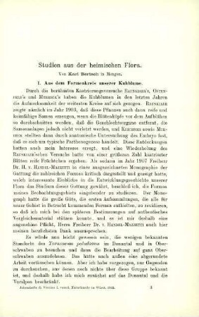 Studien aus der heimischen Flora