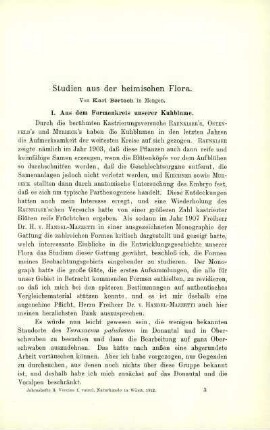 Studien aus der heimischen Flora