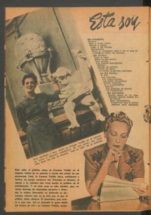 Esta soy yo - Por Carmen Valdés
