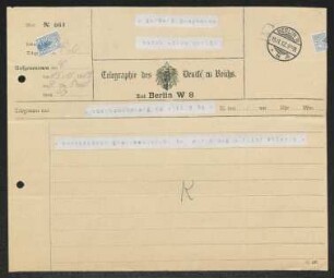 Brief von Fritz Klimsch an Gerhart Hauptmann
