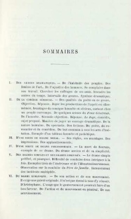Sommaires