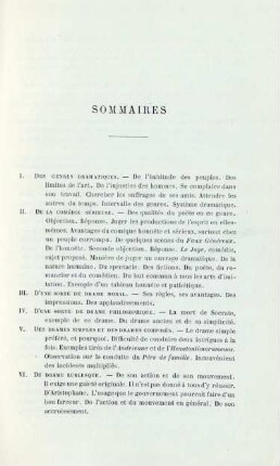 Sommaires
