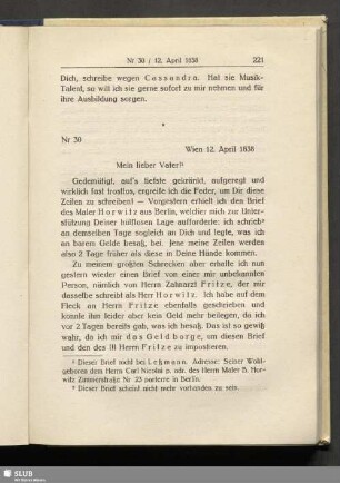 Nr 30. Wien 12. April 1838