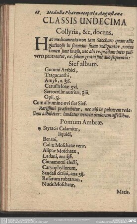 Classis Undecima Collyria,& c. docens