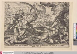 [Die Armee des Antiochus tötet die Juden am Sabbat; Antiochus Army Killing the Jews During the Sabbath]