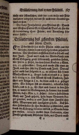 Erläuterung des zehenden Psalms, [...].