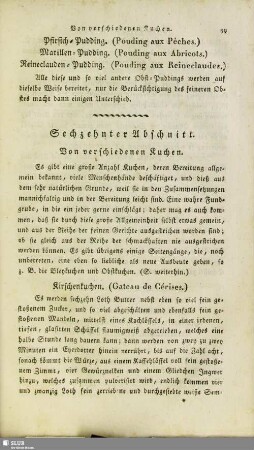 Sechzehnter Abschnitt. Von verschiedenen Kuchen