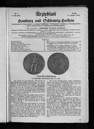 Saar-Gedenkprägung