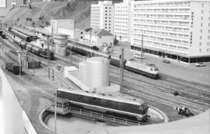 Lindau: Luitpoldkaserne; Modelleisenbahn, Bahnhofsanlage