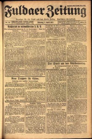 Ausgabe vom Dienstag, den 05. April 1927.