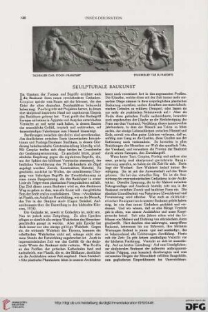Skulpturale Baukunst