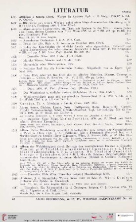 Literatur (Nr. 1496 - 2046)