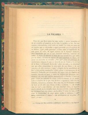 La palabra