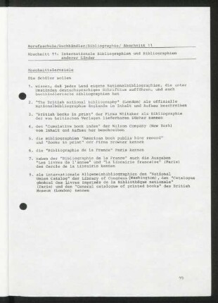 Abschnitt 11: Internationale Bibliographien und Bibliographien anderer Länder