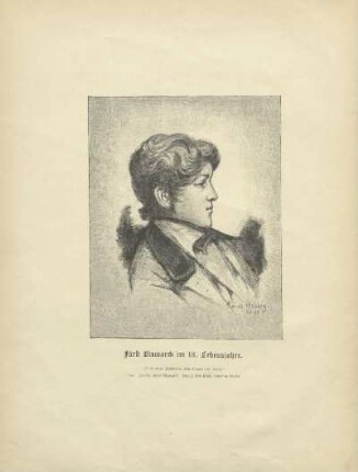 Fürst Bismarck im 18. Lebensjahre