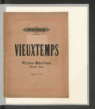No. 3: Das Winter-Märchen : pour violon et piano; op. 34