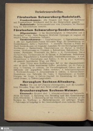 Verkehrsvorschriften