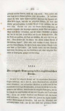 275-281 Die religiöse Bewegung in der anglikanischen Kirche