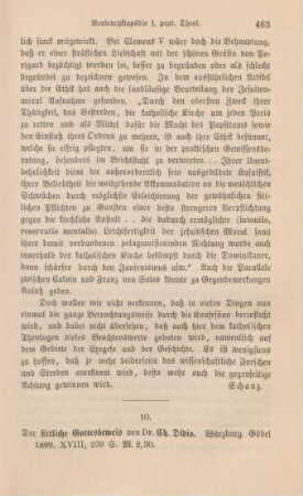 463-465 [Rezension] Didio, Carl, Der sittliche Gottesbeweis
