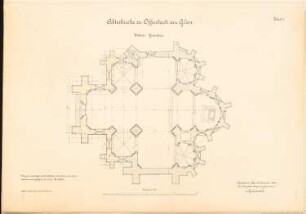 Abteikirche, Offenbach/Glan: unterer Grundriss 1:100