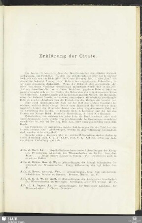 Erklärung der Citate