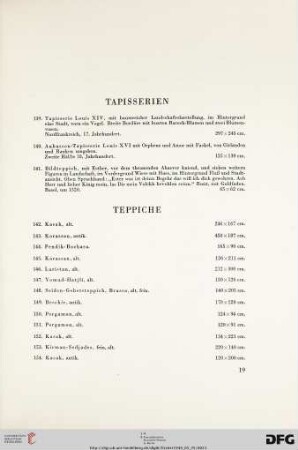 Tapisserien (Nr. 139-141)