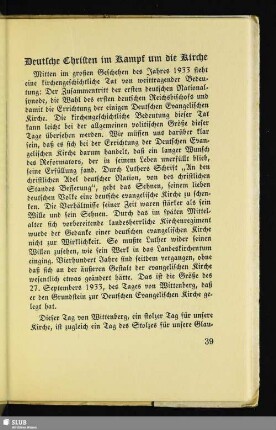 Deutsche Christen im Kampf um die Kirche